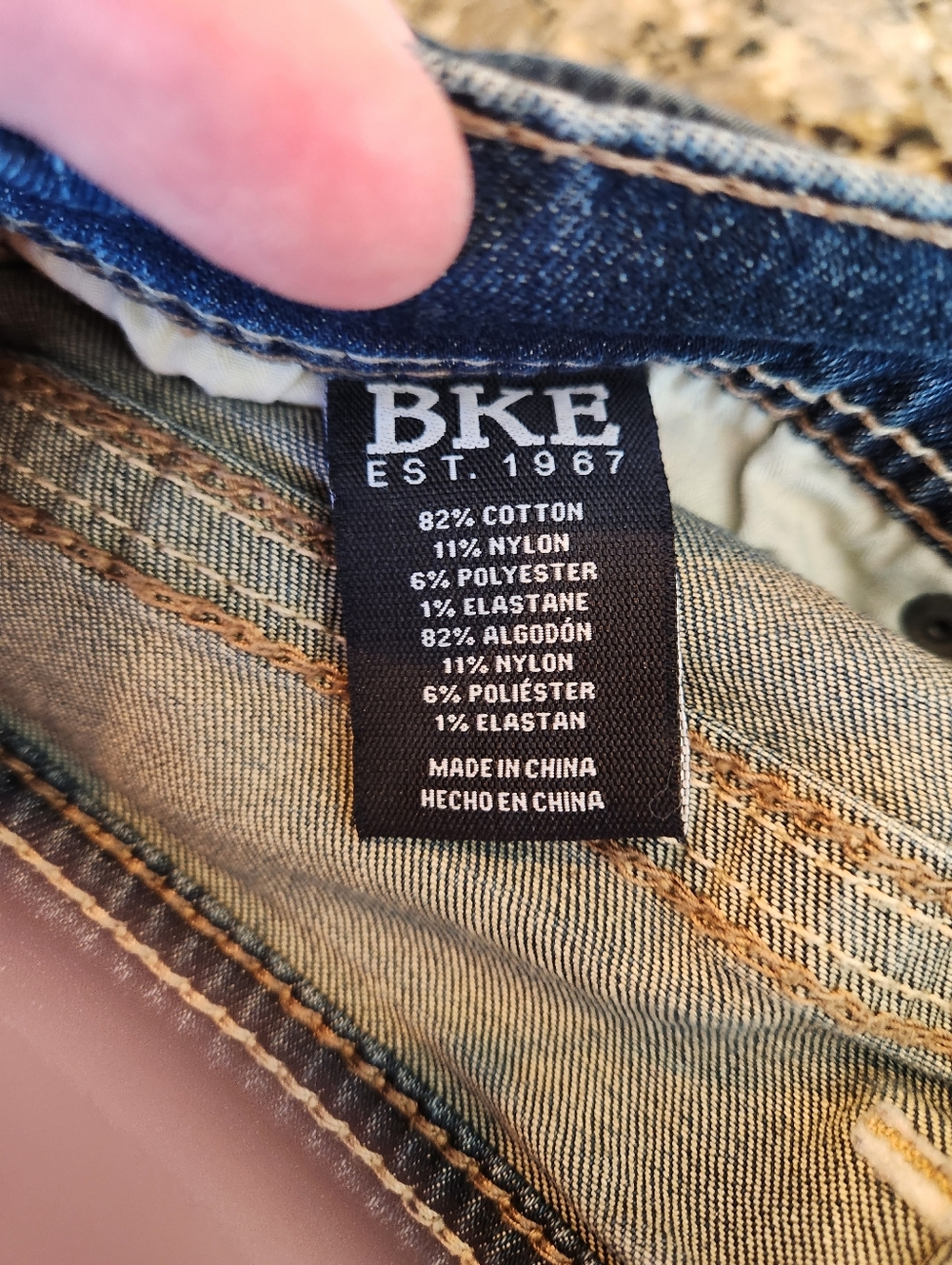 BKE Mens Boot Stretch Jeans - Picture 4 of 8